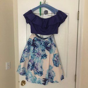 Two Piece Short Prom Dress